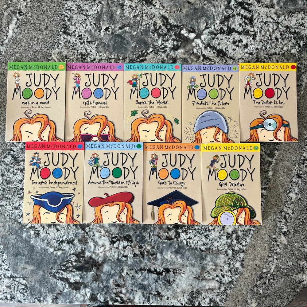 Judy Moody book lot 1-9